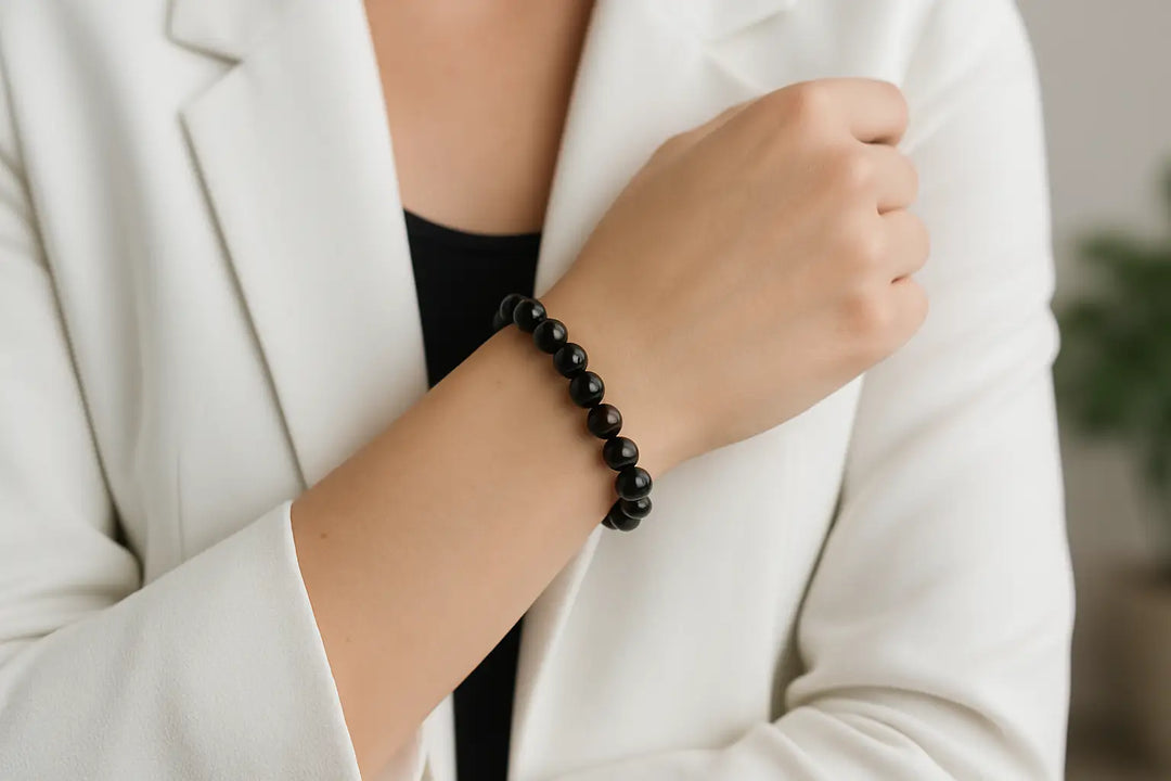 Black Tourmaline Bracelet Meaning, Made Wearable