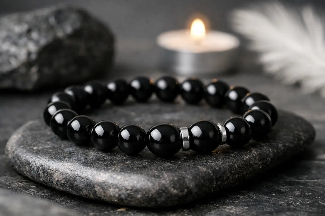 Black Onyx Bracelet Protection Meaning - Raw Spiritual UAE
