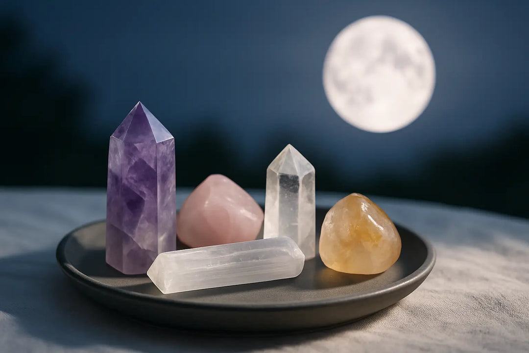 Charging Crystals in Moonlight, Done Right - Raw Spiritual UAE