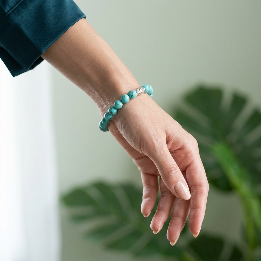Turquoise Bracelet for Healing & Spiritual Growth - Lifestyle Female
