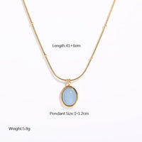 Aquamarine Pendant Necklace for Courage Yiwu Shanmei Jane