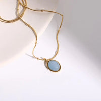 Aquamarine Pendant Necklace for Courage Yiwu Shanmei Jane
