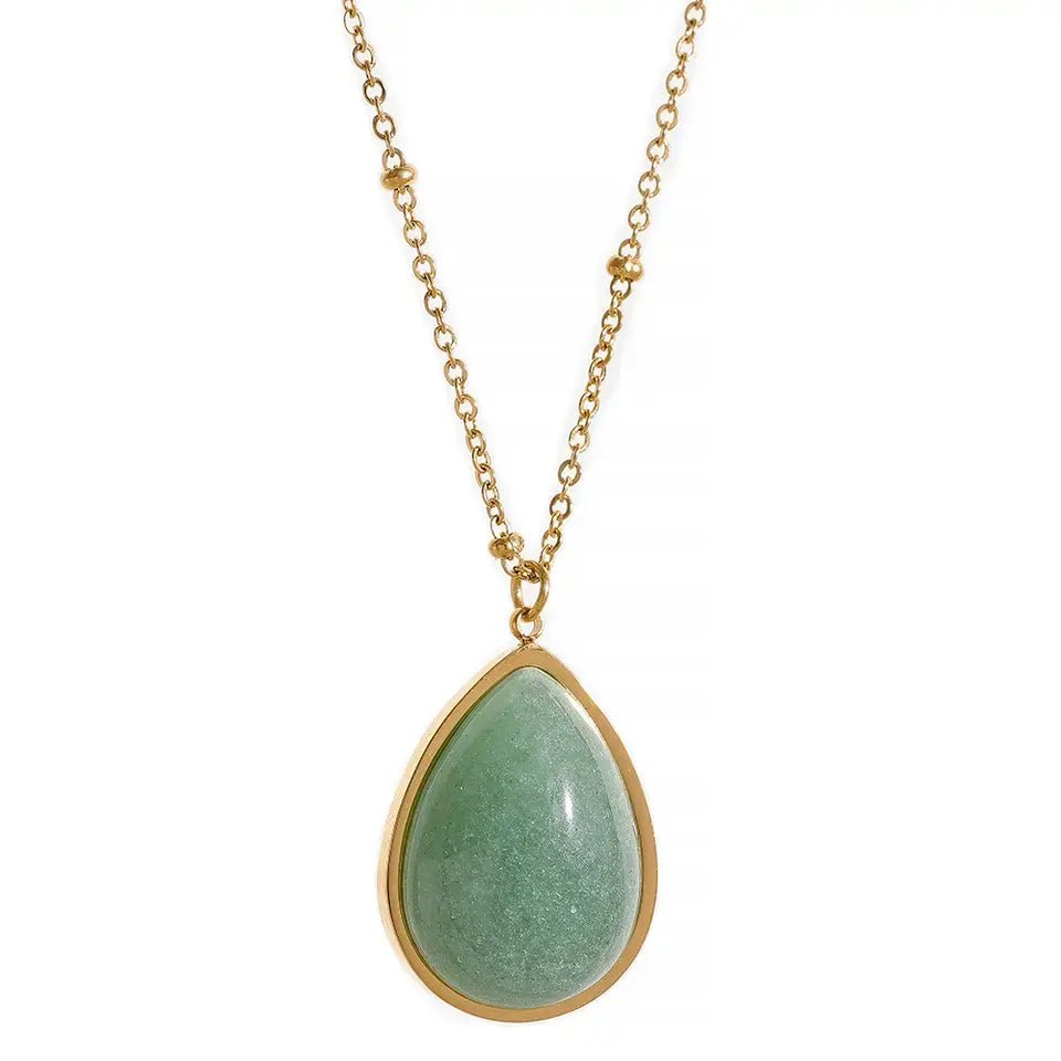 Aventurine Pendant Necklace for Luck & Abundance Yiwu Shanmei Jane