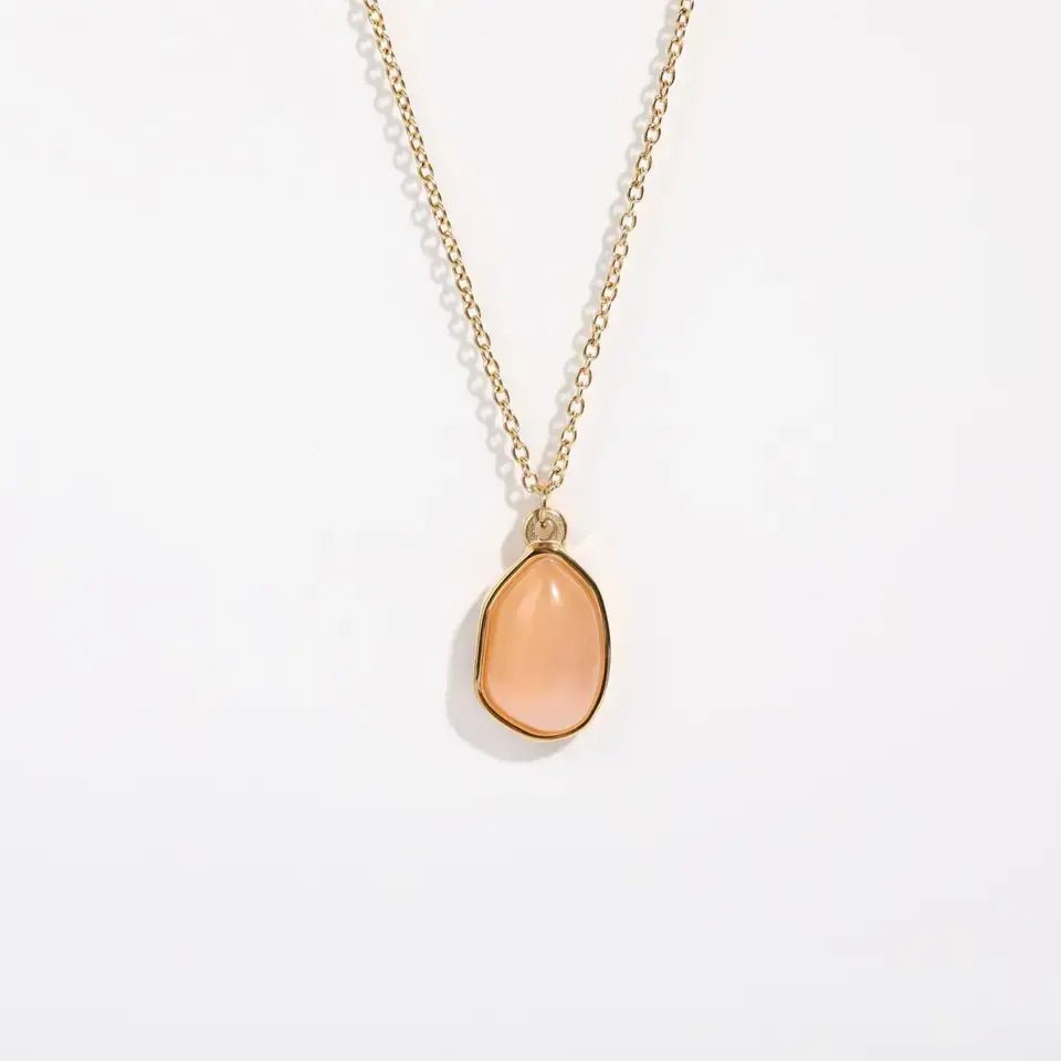 Rose Quartz Pendant Necklace for Love & Relationships Yiwu Shanmei Jane
