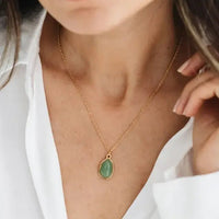 Green Jade Pendant Necklace for Luck & Prosperity Yiwu Shanmei Jane