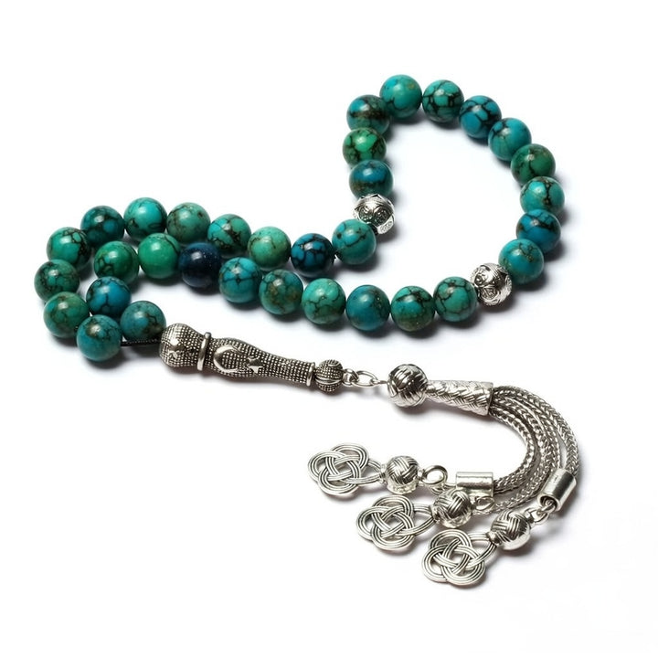 African Turquoise Tasbih - Raw Spiritual UAE