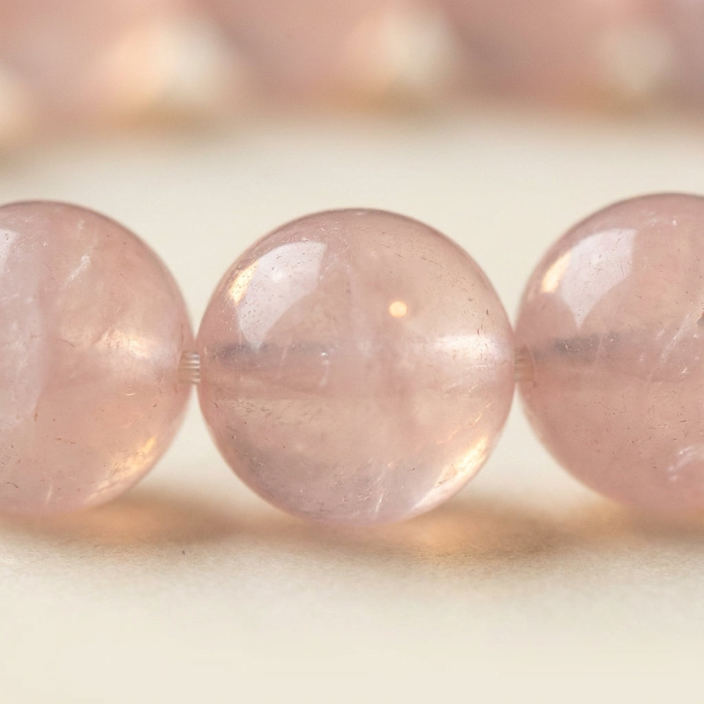 Rose Quartz Bracelet for Love & Emotional Balance - Macro