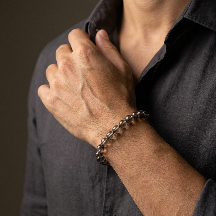 Smoky Quartz Bracelet  for Manifestation & Stress Relief - Lifestyle M