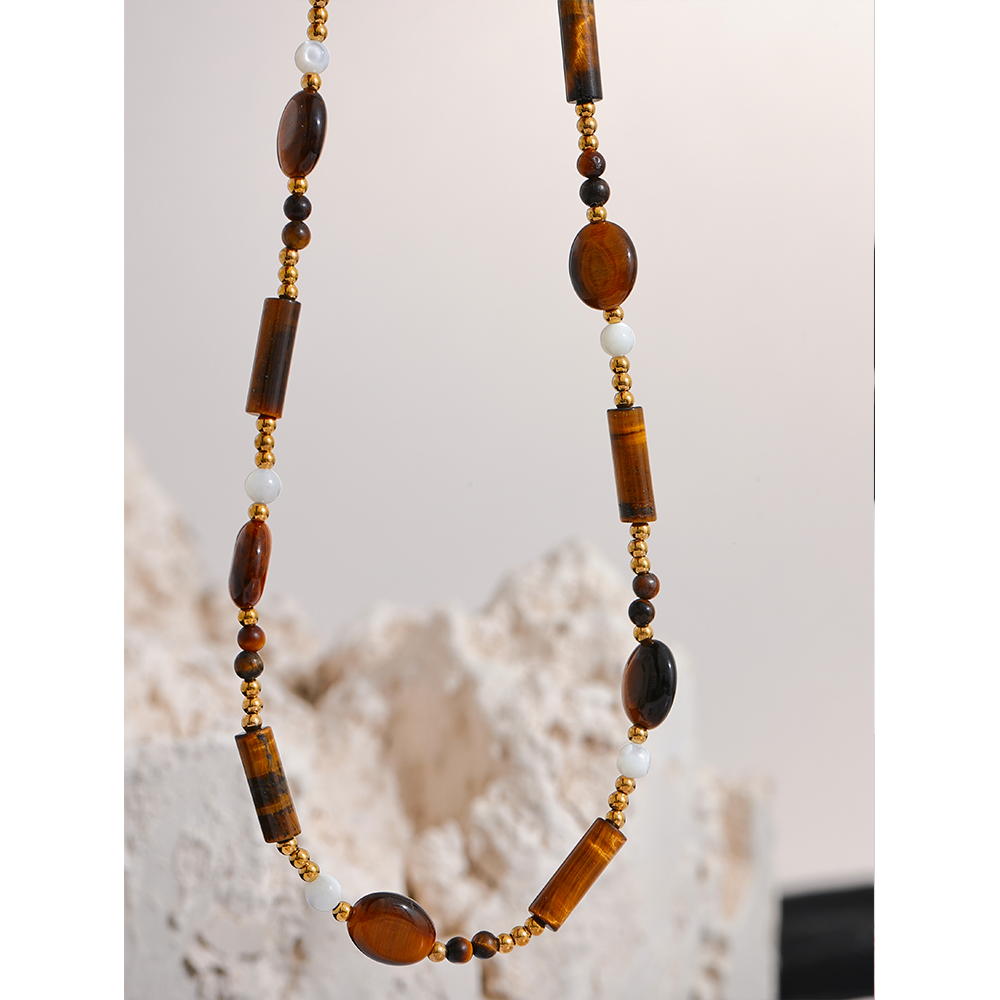 Tiger Eye Necklace for Protection & Courage