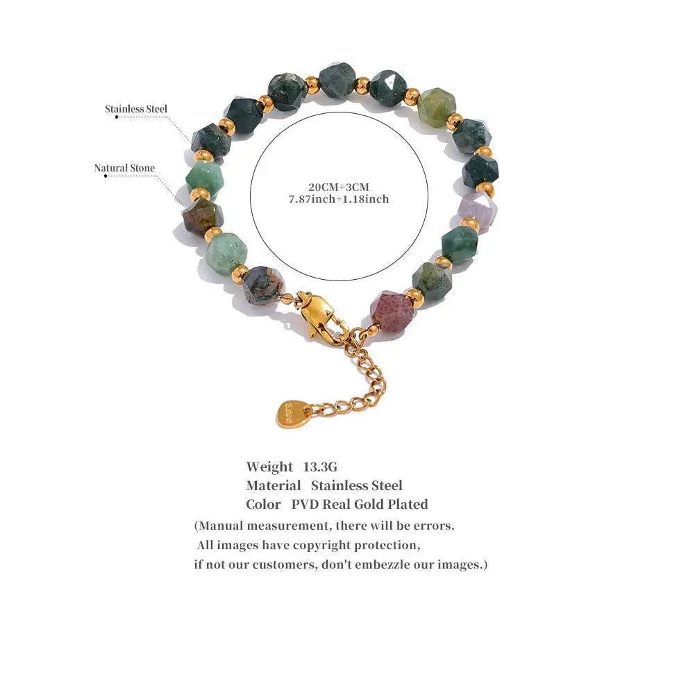 Agate (Hakik) Bracelet for Growth, Prosperity, Harmony Yiwu Jinyou VIMI