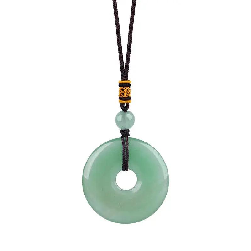 Aventurine Donut Pendant for Prosperity  by Raw Spiritual