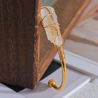 Citrine Cuff Bangle For Wealth & Prosperity Yiwu Shanmei Jane