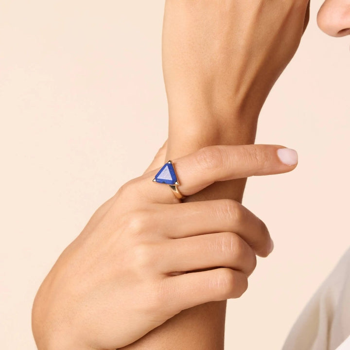 Lapis Lazuli Ring for wisdom, self-awareness Yiwu Shanmei Jane