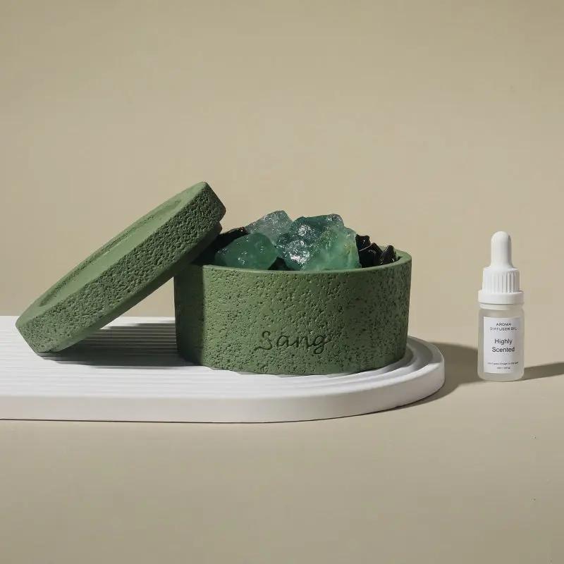 Aventurine Crystal Aroma Diffuser for Prosperity  by Raw Spiritual