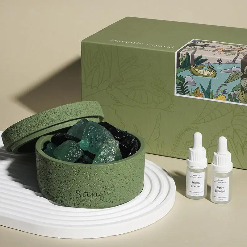 Aventurine Crystal Aroma Diffuser for Prosperity  by Raw Spiritual