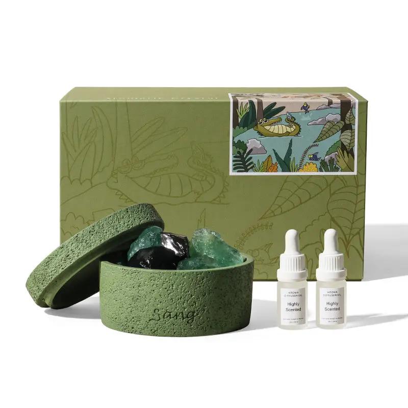 Aventurine Crystal Aroma Diffuser for Prosperity  by Raw Spiritual