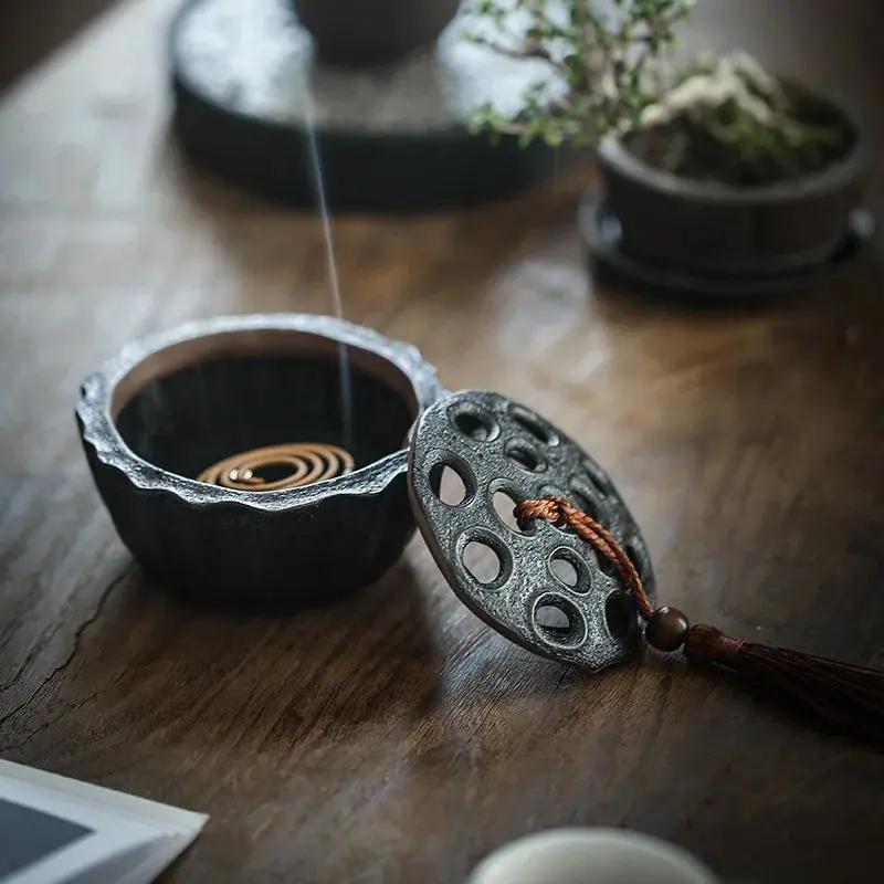 Incense Burner Lotus Pod Design  by Raw Spiritual