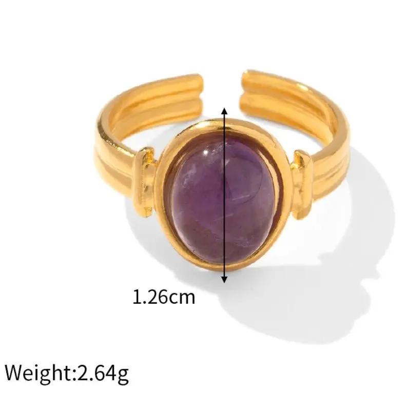 Amethyst Ring for Healing - Raw Spiritual