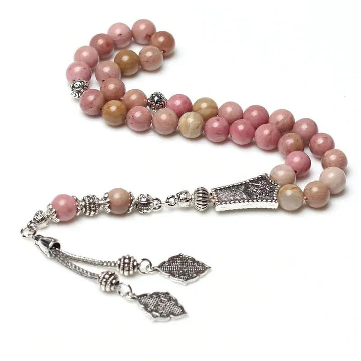 Rhodochrosite Misbaha  by Raw Spiritual