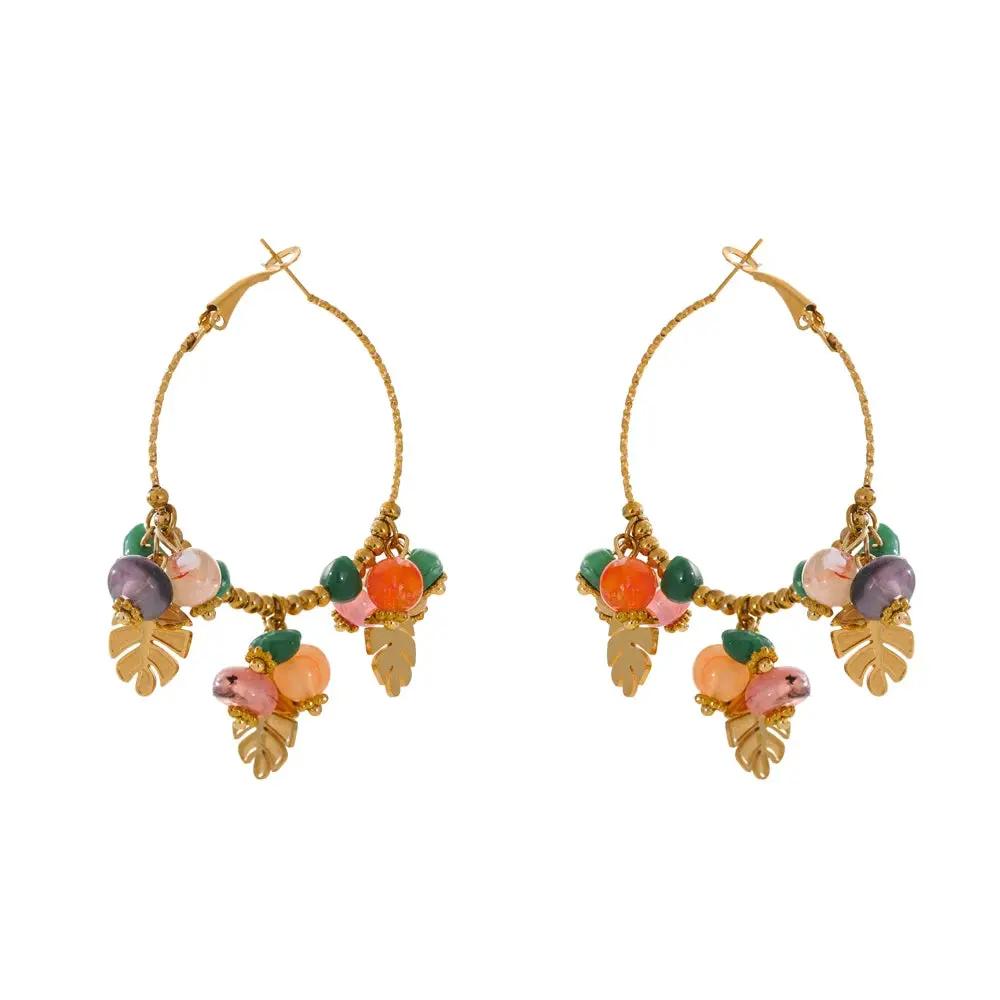 Aventurine & Agate Earrings for Luck & abundance  by Raw Spiritual