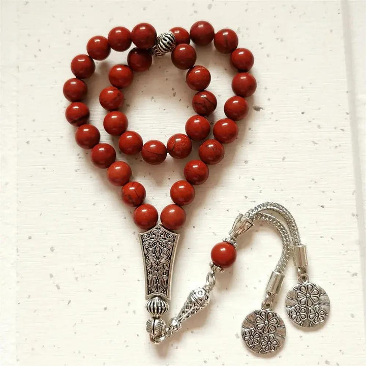 Red Jasper Misbaha  by Raw Spiritual