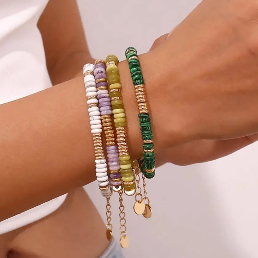 Malachite Bracelet for Transformation Yiwu Landy Jewelry Summer WU