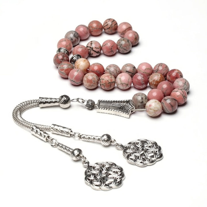Rhodochrosite Misbaha - Raw Spiritual UAE