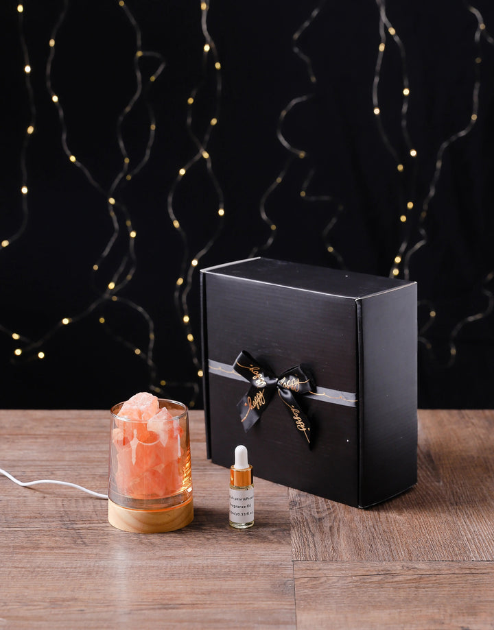 Himalayan Salt Crystal Aroma Diffuser Lamp  by Raw Spiritual