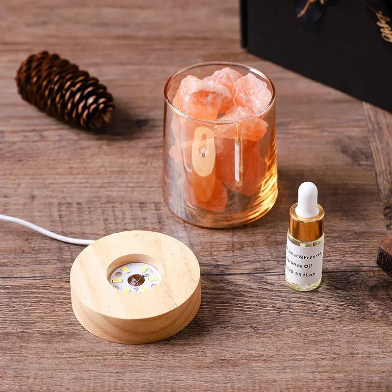 Himalayan Salt Crystal Aroma Diffuser Lamp  by Raw Spiritual