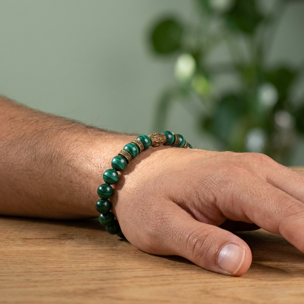 Malachite Bracelet for Change and Transformation - Lifestyle M