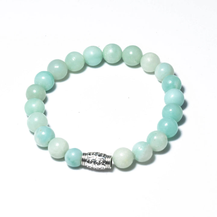 Amazonite Bracelet for Communication & confidence Zodiac: Virgo, Taurus & Gemini - Raw Spiritual UAE