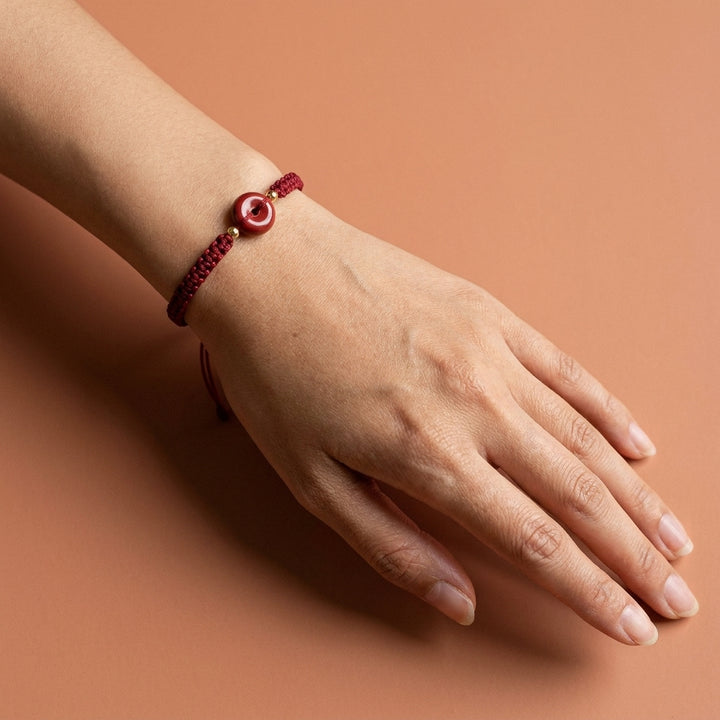 Cinnabar Round Stone for Luck & Confidence - Scale
