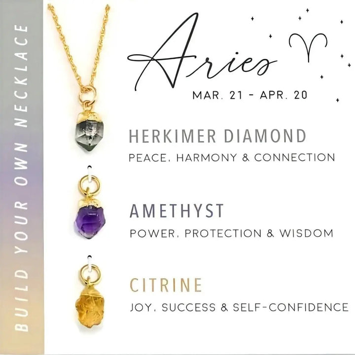 Raw Stone Zodiac Pendant Set  by Raw Spiritual