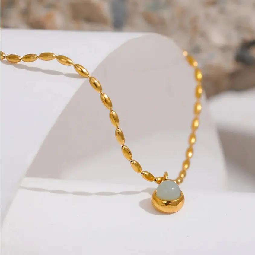 Aventurine Pendant Necklace for Abundance & Prosperity  by Raw Spiritual