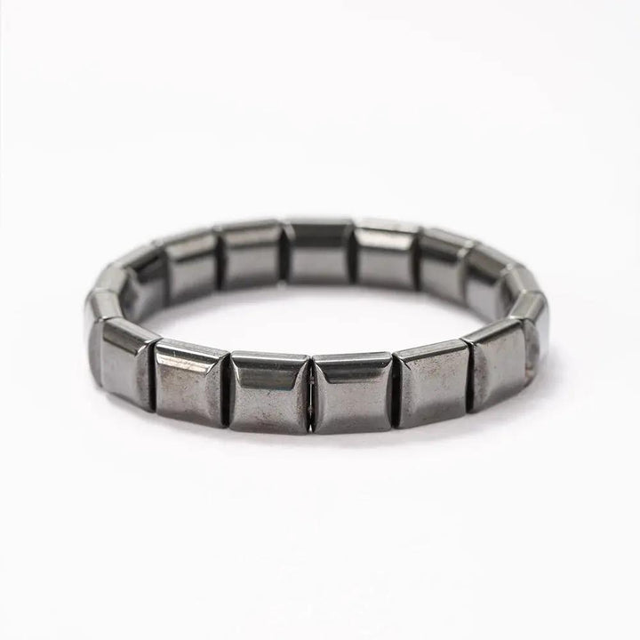 Hematite Square bracelet for Protection & Grounding  by Raw Spiritual