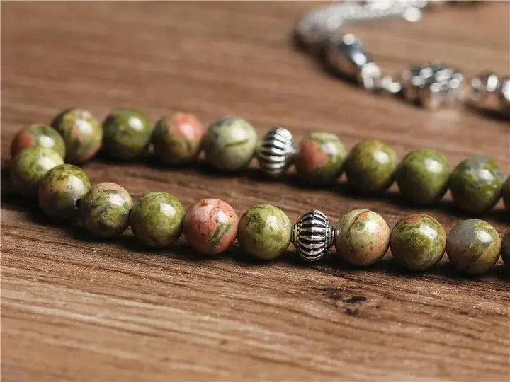 Unakite Misbaha  by Raw Spiritual