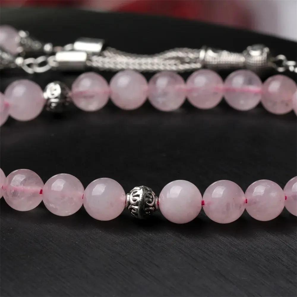 Rose Quartz Misbaha  by Raw Spiritual