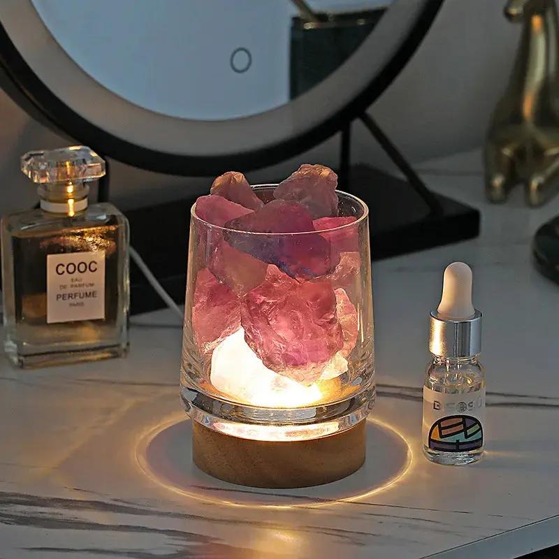 Amethyst Crystal Aroma Diffuser Lamp  by Raw Spiritual
