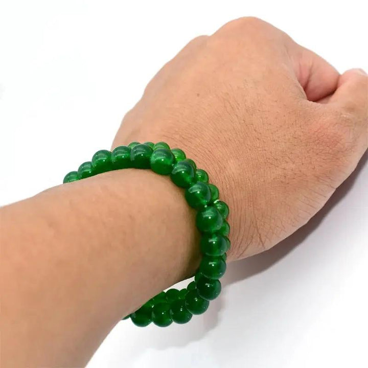 Green Jade Bracelet for Luck  by Raw Spiritual