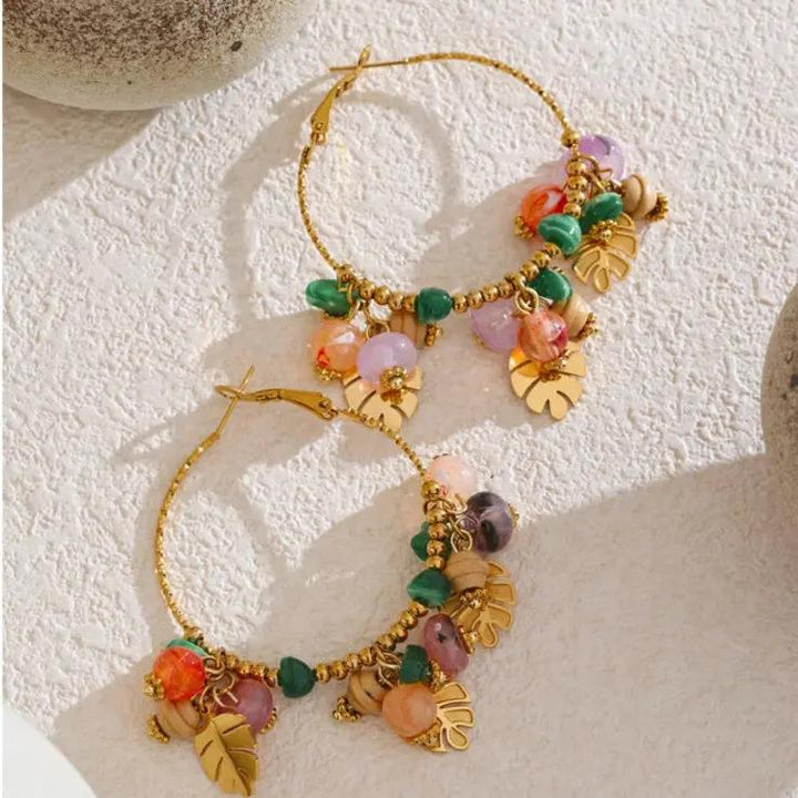 Aventurine & Agate Earrings for Luck & abundance  by Raw Spiritual