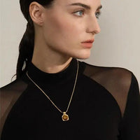 Tiger Eye Square Pendant Necklace for Courage  by Raw Spiritual