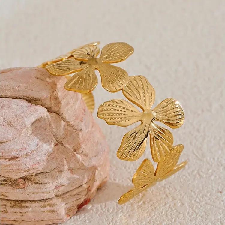 Magnolia Cuff Bracelet  by Raw Spiritual