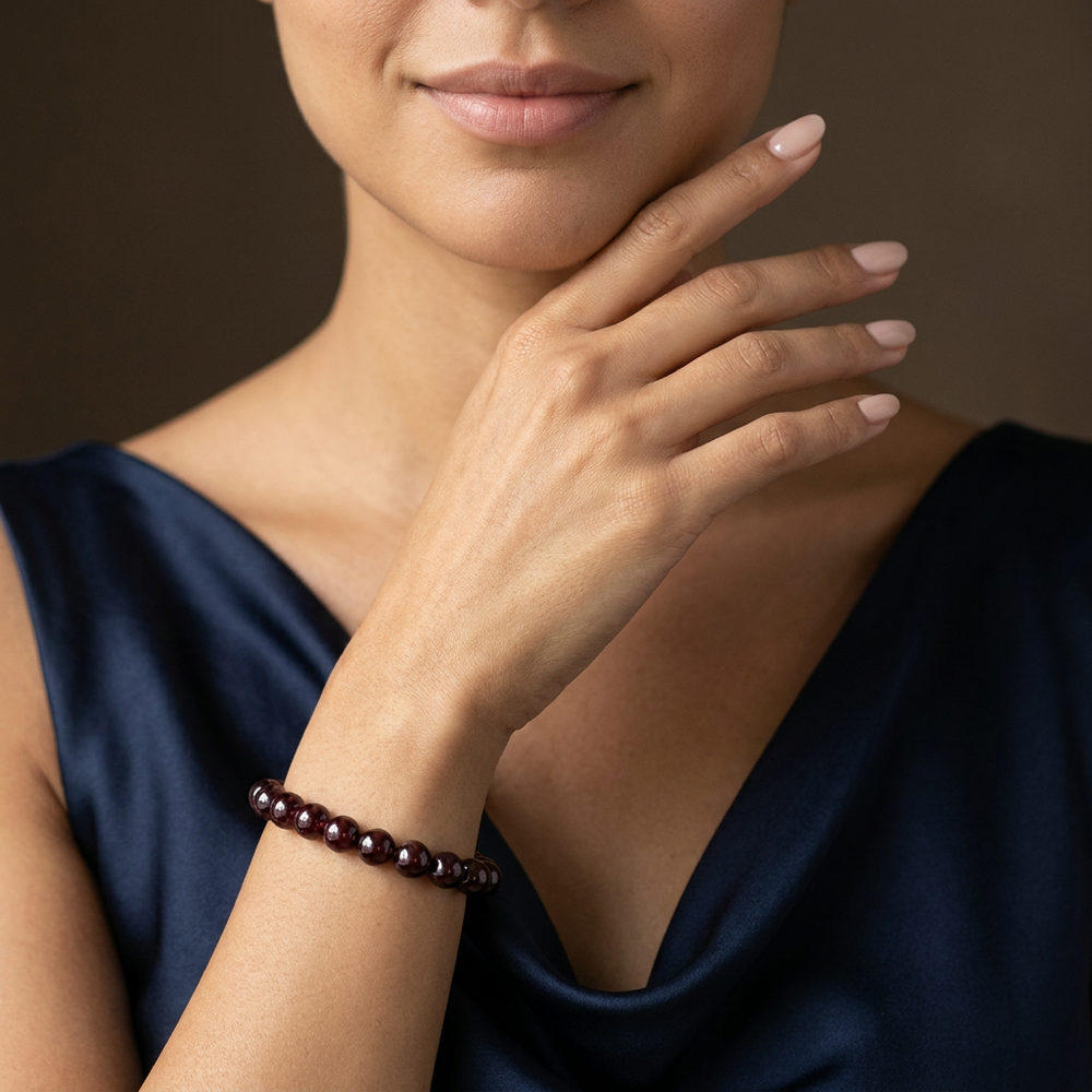 Garnet Bracelet for Passion and creativity - Lifestyle Female