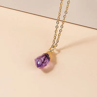 Amethyst Pendant in S925 Chain Yiwu Shanmei Jane
