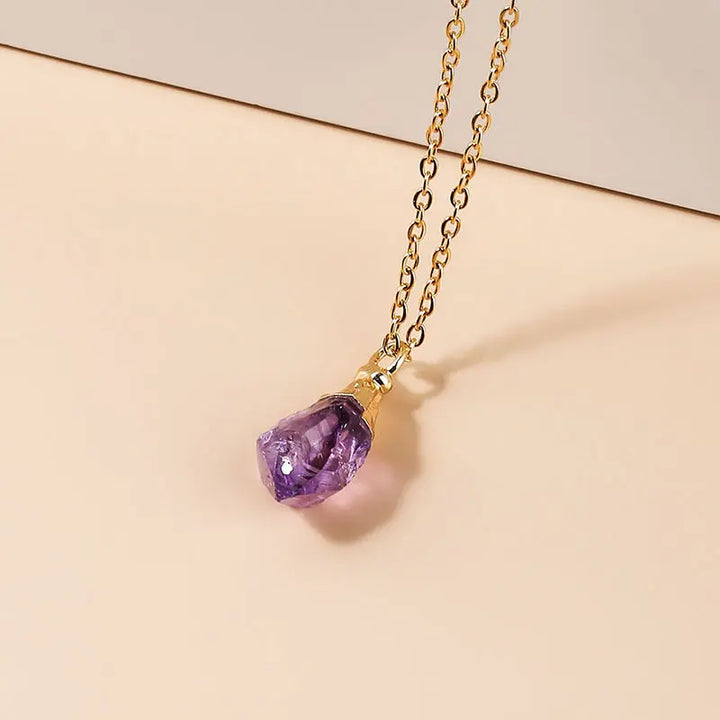 Amethyst Pendant in S925 Chain Yiwu Shanmei Jane