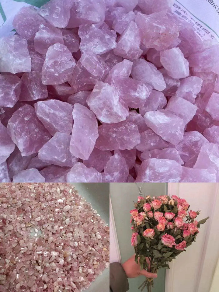 Rose Quartz Aromatherapy Crystal Candle for Love & Relationships Yiwu Yi Sheng Nathan Wu
