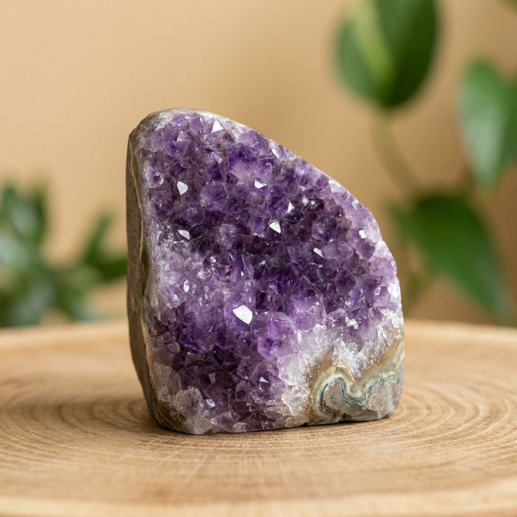 Amethyst Geode Cluster for Manifestation & Crystal Charging - Lifestyle