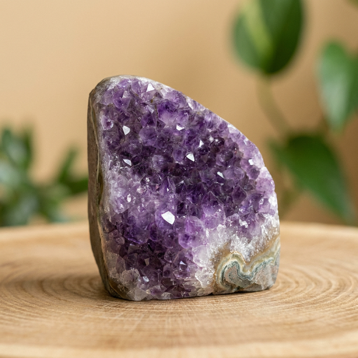 Amethyst Geode Cluster for Manifestation & Crystal Charging - Lifestyle