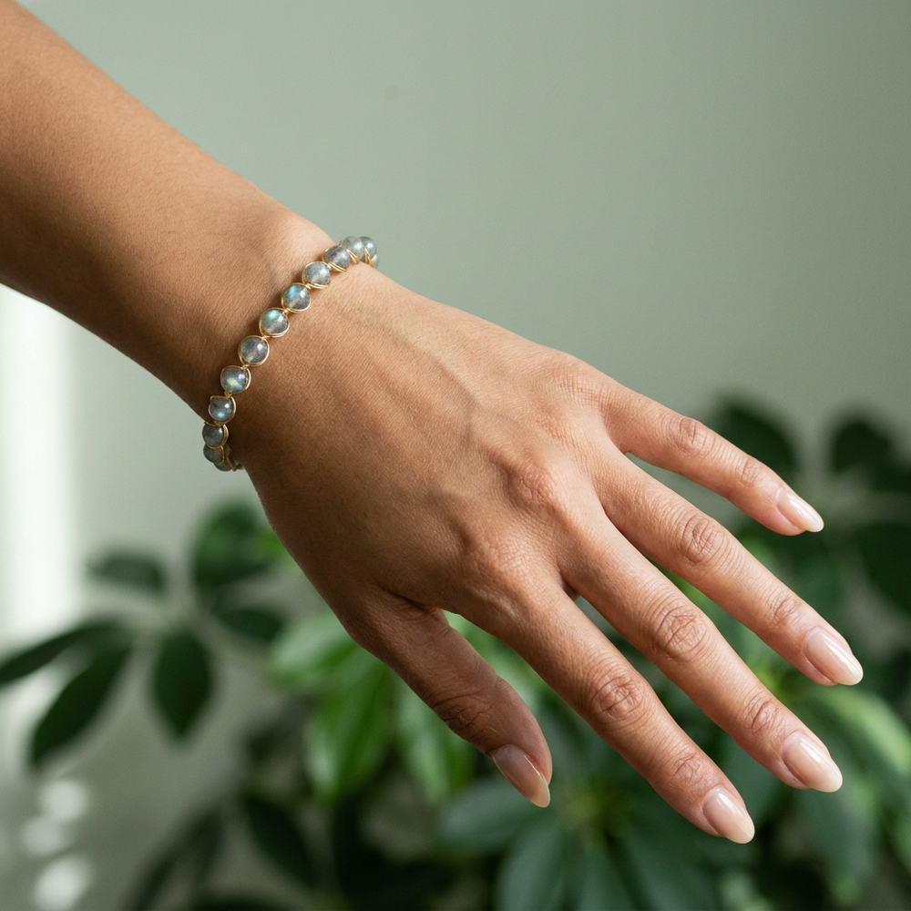 Labradorite Wire Bracelet for Transformation & Spiritual growth - Lifestyle F
