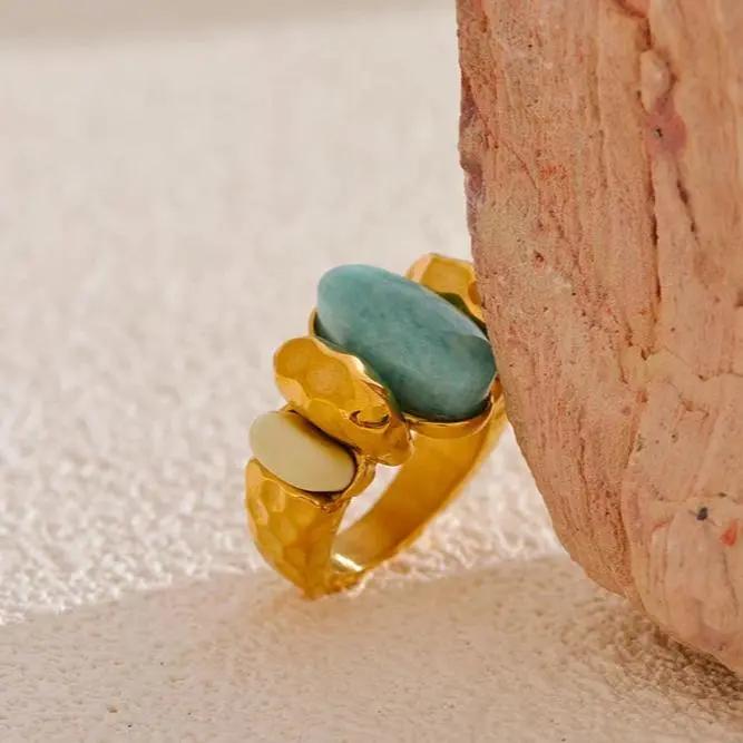 Amazonite "Tianhe" Ring for Communication & Confidence  by Raw Spiritual